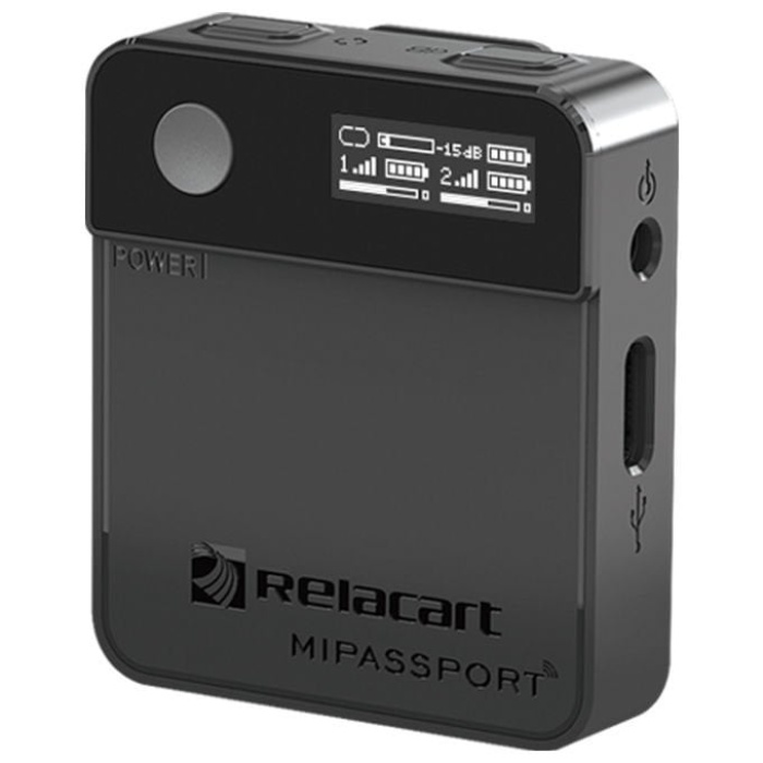 Relacart 12 0011 Mi2 İOS Uyumlu Wireless/Kablosuz Mikrofon Sistemi | Çift Kanal Eşzamanlı Kayıt Küçük Form Faktörü